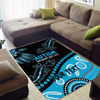 Different Not Less Autism Awareness Australia Personalised Area Rug Aussie Aboriginal Lizards