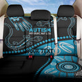 Different Not Less Autism Awareness Australia Personalised Back Car Seat Cover Aussie Aboriginal Lizards