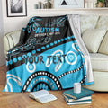 Different Not Less Autism Awareness Australia Personalised Blanket Aussie Aboriginal Lizards