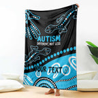 Different Not Less Autism Awareness Australia Personalised Blanket Aussie Aboriginal Lizards