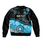 Different Not Less Autism Awareness Australia Personalised Bomber Jacket Aussie Aboriginal Lizards