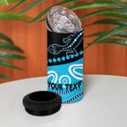 Different Not Less Autism Awareness Australia Personalised 4 in 1 Can Cooler Tumbler Aboriginal Lizards