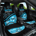 Different Not Less Autism Awareness Australia Personalised Car Seat Cover Aussie Aboriginal Lizards
