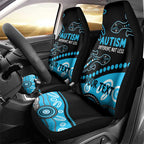 Different Not Less Autism Awareness Australia Personalised Car Seat Cover Aussie Aboriginal Lizards