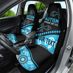 Different Not Less Autism Awareness Australia Personalised Car Seat Cover Aussie Aboriginal Lizards