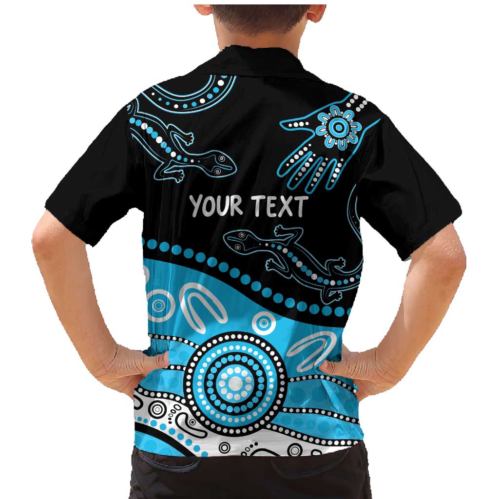 Different Not Less Autism Awareness Australia Personalised Family Matching Mermaid Dress and Hawaiian Shirt Aussie Aboriginal Lizards