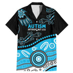 Different Not Less Autism Awareness Australia Personalised Family Matching Mermaid Dress and Hawaiian Shirt Aussie Aboriginal Lizards