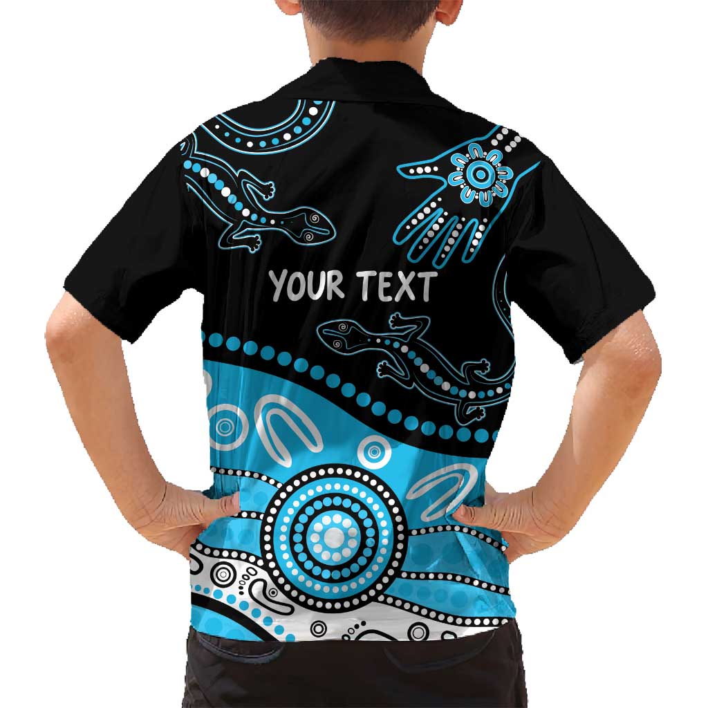 Different Not Less Autism Awareness Australia Personalised Family Matching Off Shoulder Maxi Dress and Hawaiian Shirt Aussie Aboriginal Lizards