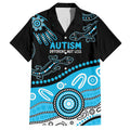 Different Not Less Autism Awareness Australia Personalised Family Matching Short Sleeve Bodycon Dress and Hawaiian Shirt Aussie Aboriginal Lizards