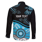Different Not Less Autism Awareness Australia Personalised Family Matching Short Sleeve Bodycon Dress and Hawaiian Shirt Aussie Aboriginal Lizards