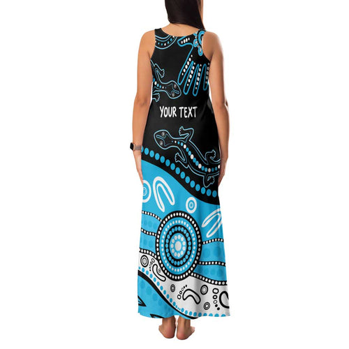 Different Not Less Autism Awareness Australia Personalised Family Matching Tank Maxi Dress and Hawaiian Shirt Aussie Aboriginal Lizards