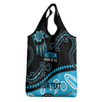 Different Not Less Autism Awareness Australia Personalised Grocery Bag Aussie Aboriginal Lizards