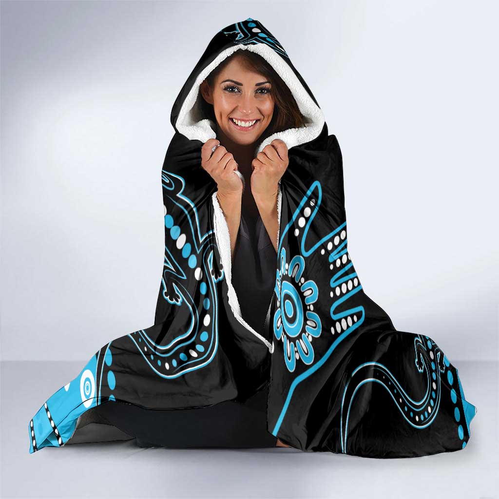 Different Not Less Autism Awareness Australia Personalised Hooded Blanket Aussie Aboriginal Lizards