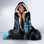 Different Not Less Autism Awareness Australia Personalised Hooded Blanket Aussie Aboriginal Lizards