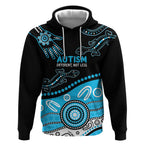 Different Not Less Autism Awareness Australia Personalised Hoodie Aussie Aboriginal Lizards