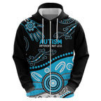 Different Not Less Autism Awareness Australia Personalised Hoodie Aussie Aboriginal Lizards