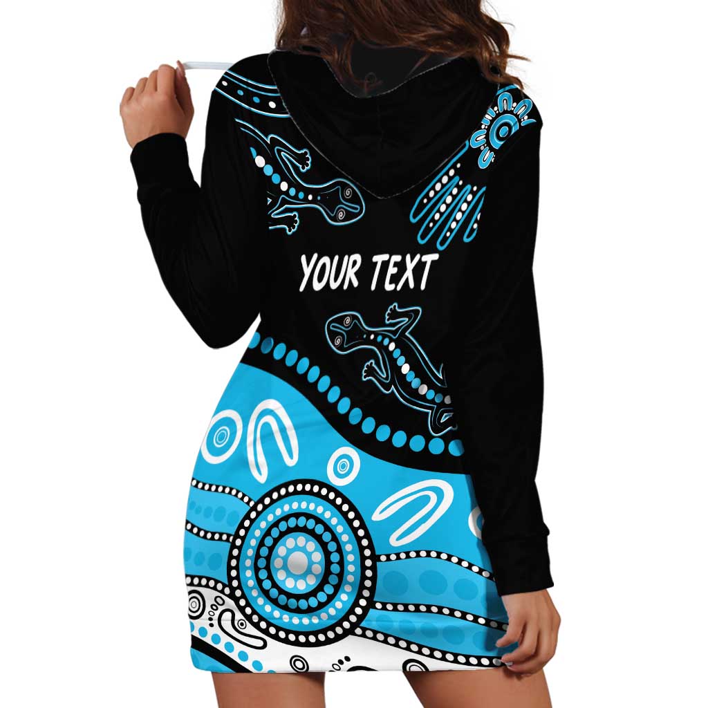 Different Not Less Autism Awareness Australia Personalised Hoodie Dress Aussie Aboriginal Lizards