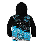 Different Not Less Autism Awareness Australia Personalised Kid Hoodie Aussie Aboriginal Lizards