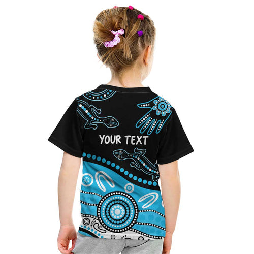 Different Not Less Autism Awareness Australia Personalised Kid T Shirt Aussie Aboriginal Lizards