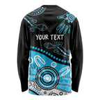 Different Not Less Autism Awareness Australia Personalised Long Sleeve Shirt Aussie Aboriginal Lizards