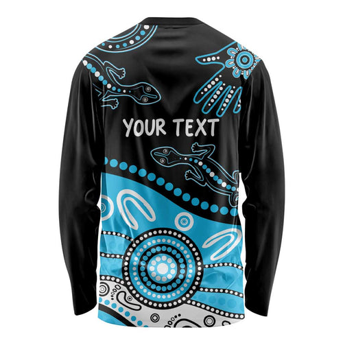 Different Not Less Autism Awareness Australia Personalised Long Sleeve Shirt Aussie Aboriginal Lizards