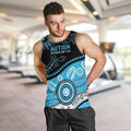 Different Not Less Autism Awareness Australia Personalised Men Tank Top Aussie Aboriginal Lizards