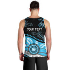 Different Not Less Autism Awareness Australia Personalised Men Tank Top Aussie Aboriginal Lizards