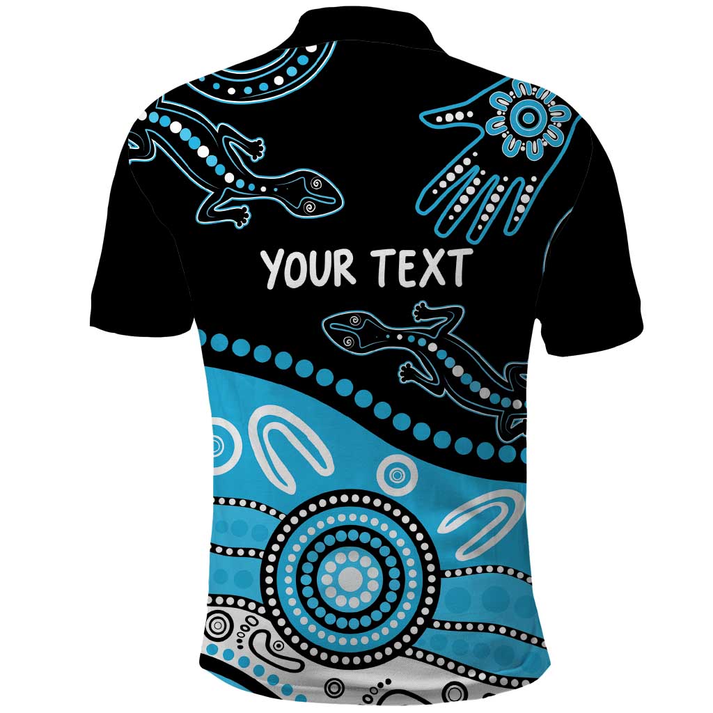 Different Not Less Autism Awareness Australia Personalised Polo Shirt Aussie Aboriginal Lizards