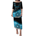 Different Not Less Autism Awareness Australia Personalised Puletasi Aussie Aboriginal Lizards