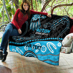 Different Not Less Autism Awareness Australia Personalised Quilt Aussie Aboriginal Lizards