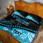 Different Not Less Autism Awareness Australia Personalised Quilt Bed Set Aussie Aboriginal Lizards