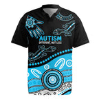Different Not Less Autism Awareness Australia Personalised Rugby Jersey Aussie Aboriginal Lizards