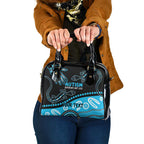 Different Not Less Autism Awareness Australia Personalised Shoulder Handbag Aussie Aboriginal Lizards