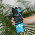Different Not Less Autism Awareness Australia Personalised Skinny Tumbler Aboriginal Lizards