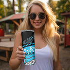 Different Not Less Autism Awareness Australia Personalised Skinny Tumbler Aboriginal Lizards