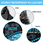 Different Not Less Autism Awareness Australia Personalised Spare Tire Cover Aussie Aboriginal Lizards