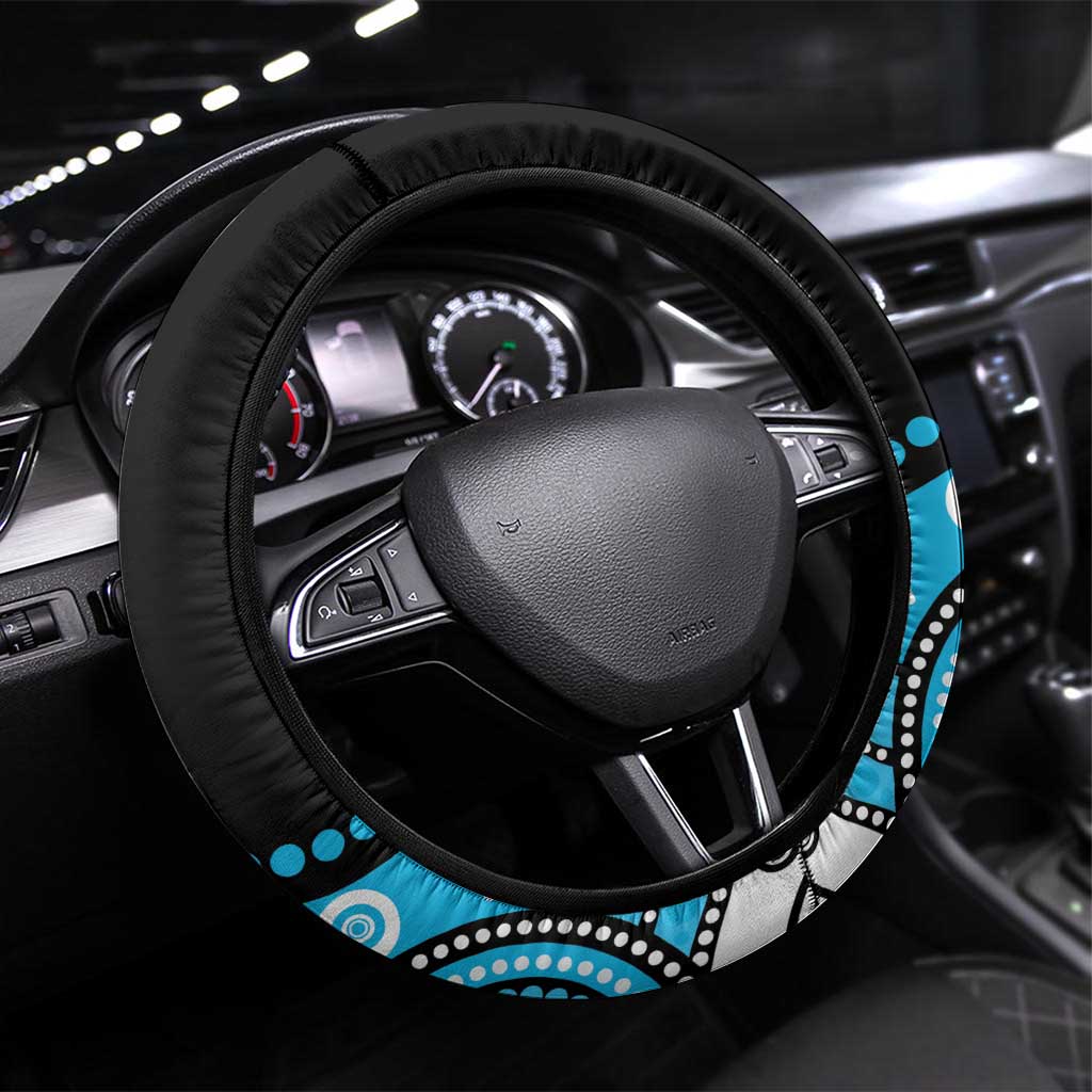 Different Not Less Autism Awareness Australia Steering Wheel Cover Aussie Aboriginal Lizards