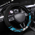 Different Not Less Autism Awareness Australia Steering Wheel Cover Aussie Aboriginal Lizards