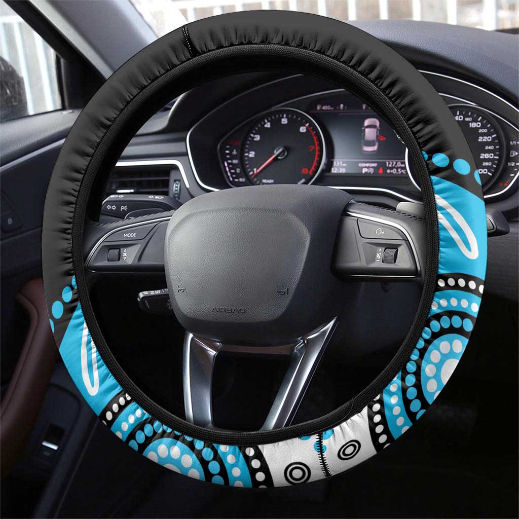 Different Not Less Autism Awareness Australia Steering Wheel Cover Aussie Aboriginal Lizards