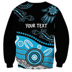 Different Not Less Autism Awareness Australia Personalised Sweatshirt Aussie Aboriginal Lizards