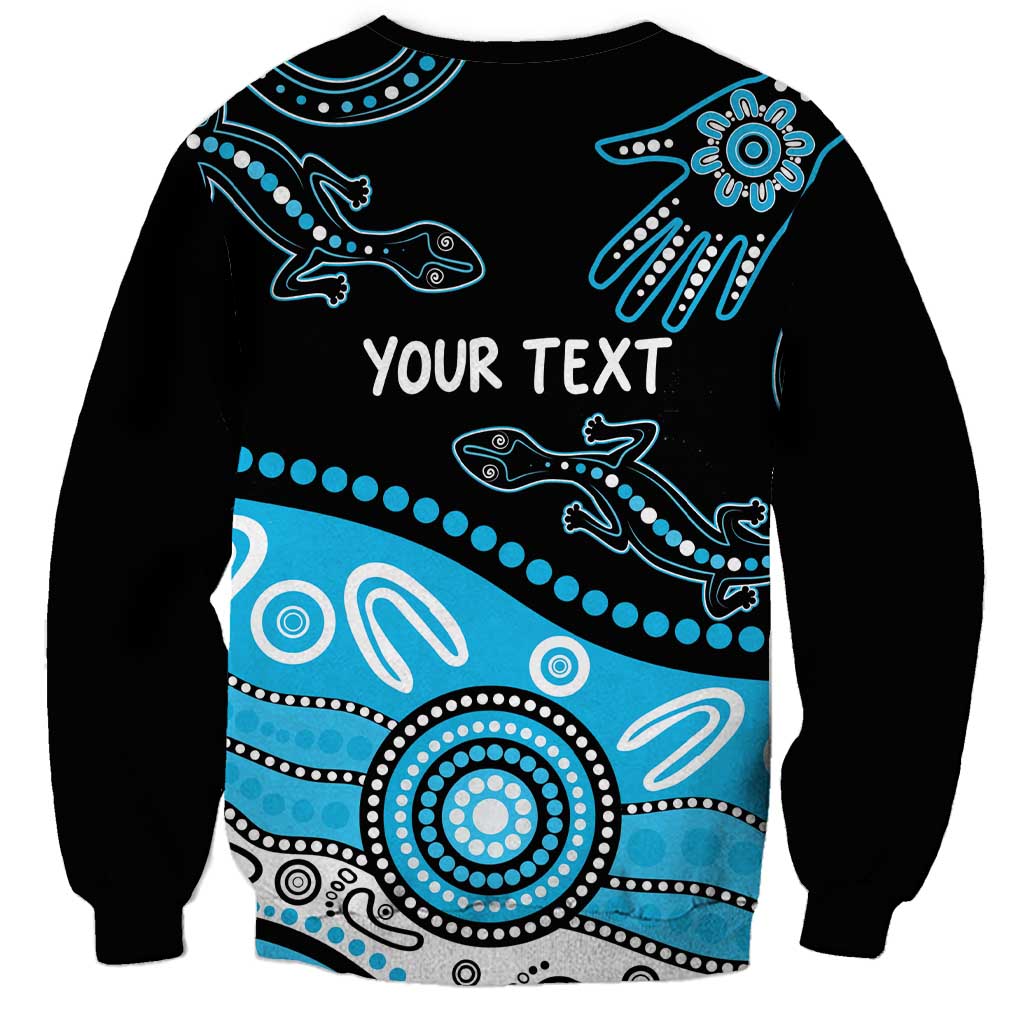Different Not Less Autism Awareness Australia Personalised Sweatshirt Aussie Aboriginal Lizards