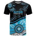 Different Not Less Autism Awareness Australia Personalised T Shirt Aussie Aboriginal Lizards