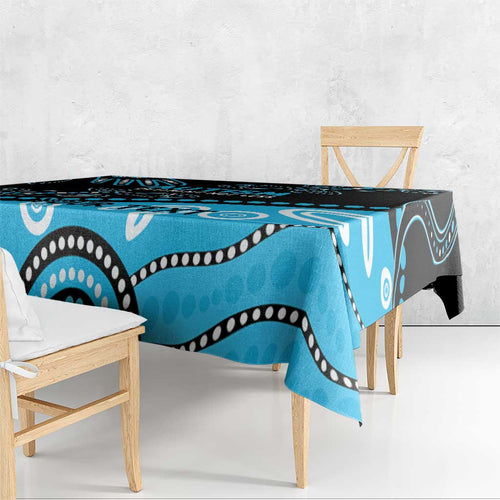 Different Not Less Autism Awareness Australia Personalised Tablecloth Aussie Aboriginal Lizards
