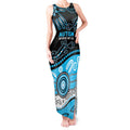 Different Not Less Autism Awareness Australia Personalised Tank Maxi Dress Aussie Aboriginal Lizards