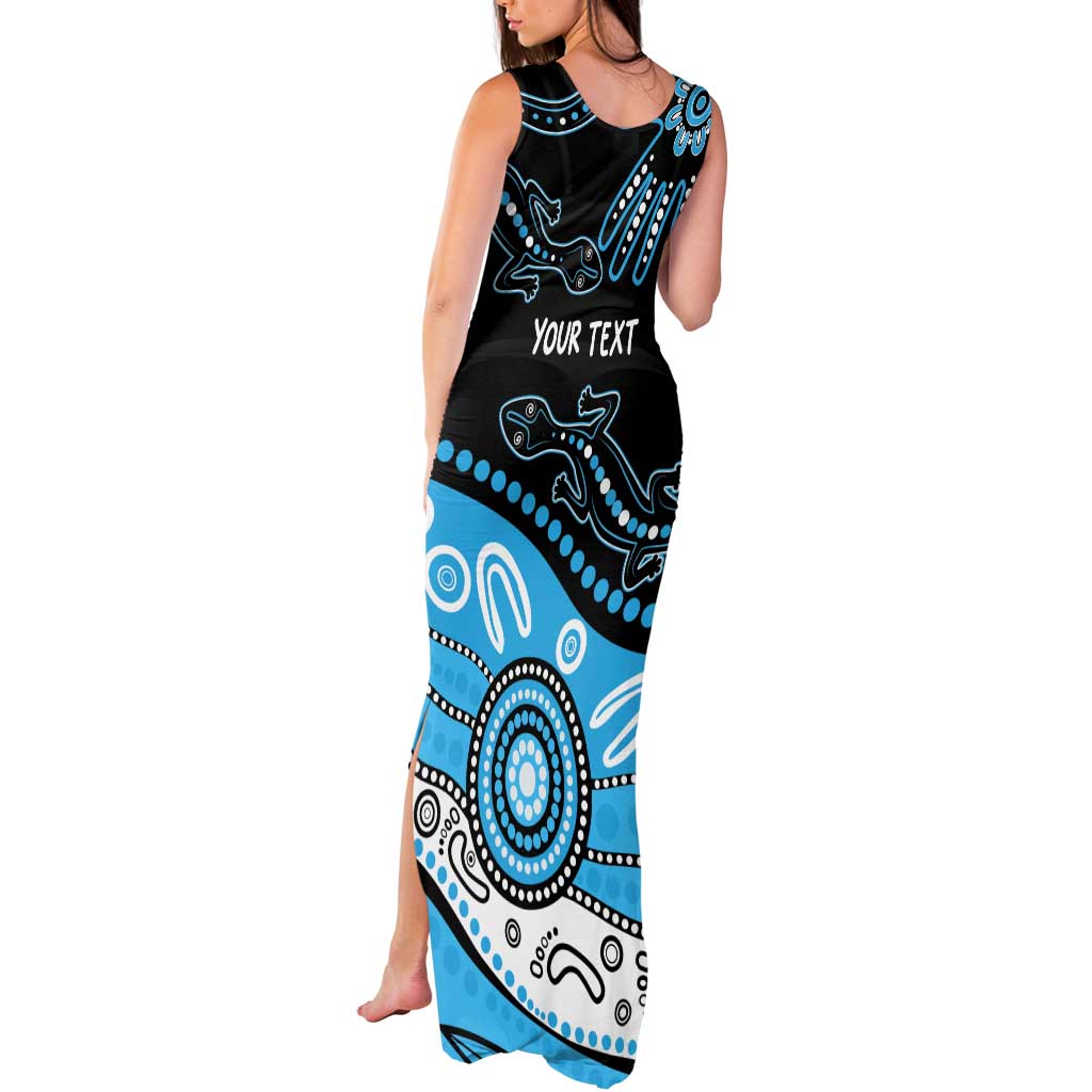 Different Not Less Autism Awareness Australia Personalised Tank Maxi Dress Aussie Aboriginal Lizards
