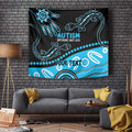 Different Not Less Autism Awareness Australia Personalised Tapestry Aussie Aboriginal Lizards