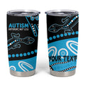 Different Not Less Autism Awareness Australia Personalised Tumbler Cup Aboriginal Lizards