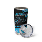 Different Not Less Autism Awareness Australia Personalised Tumbler Cup Aboriginal Lizards