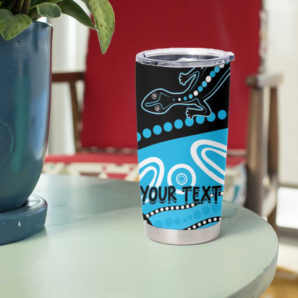 Different Not Less Autism Awareness Australia Personalised Tumbler Cup Aboriginal Lizards