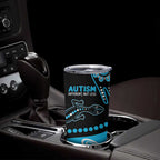 Different Not Less Autism Awareness Australia Personalised Tumbler Cup Aboriginal Lizards